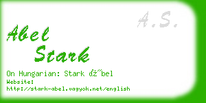 abel stark business card